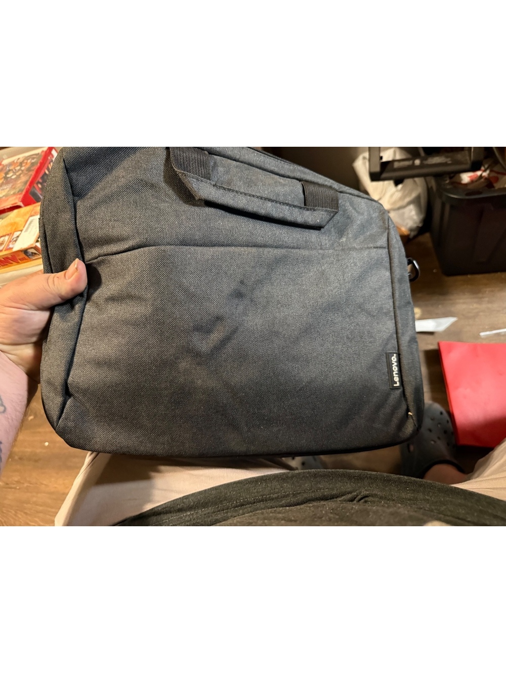 Lenovo Black Laptop Sleeve Bag with Blue Interior